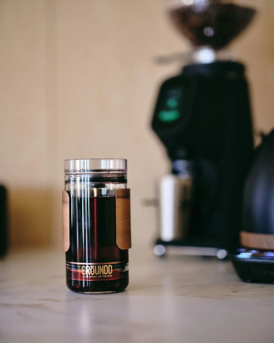 The finished cup and the filters that took the longest to get right