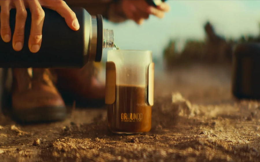 Pouring into a GROUNDD xpress outdoors