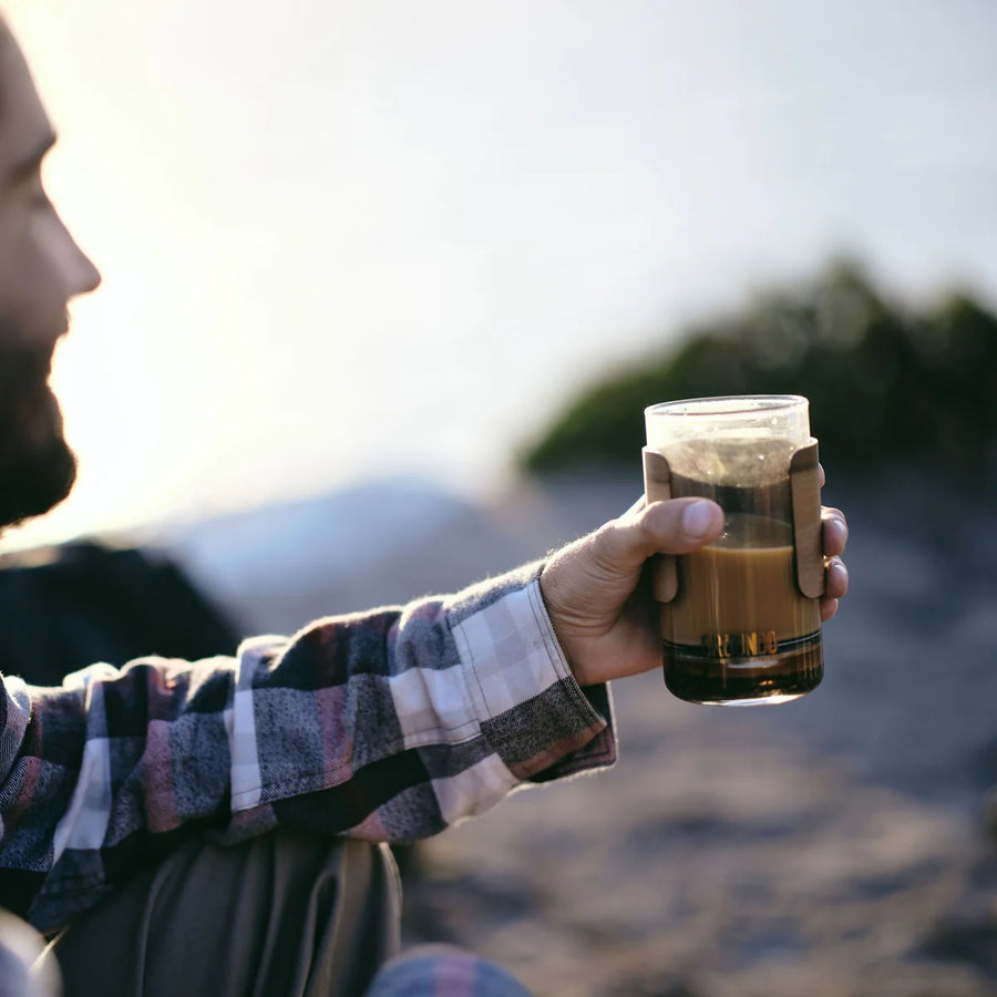 Drinking straight from the GROUNDD xpress after brewing in it